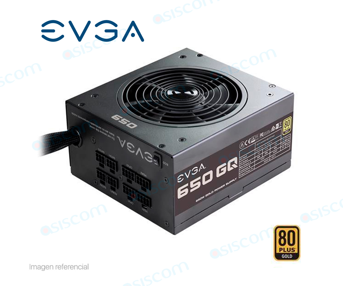FUENTE DE PODER EVGA EVGA 650 GQ ( 210-GQ-0650-V1 ) 650W | GOLD | SEMI- MODULAR